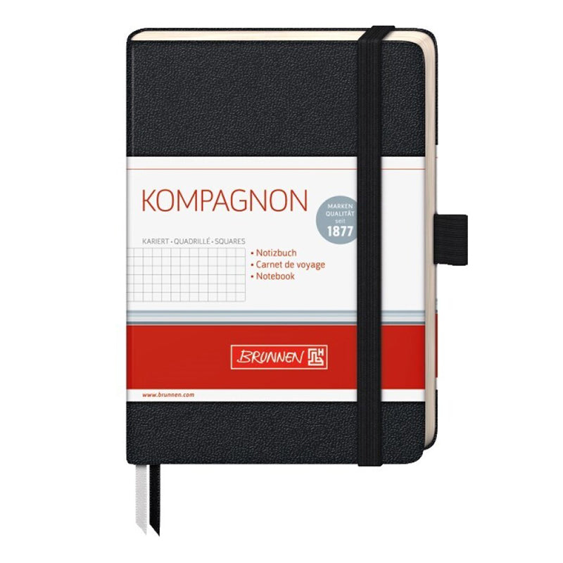 Brunnen Notebook Plain, A6 with Pen Holder