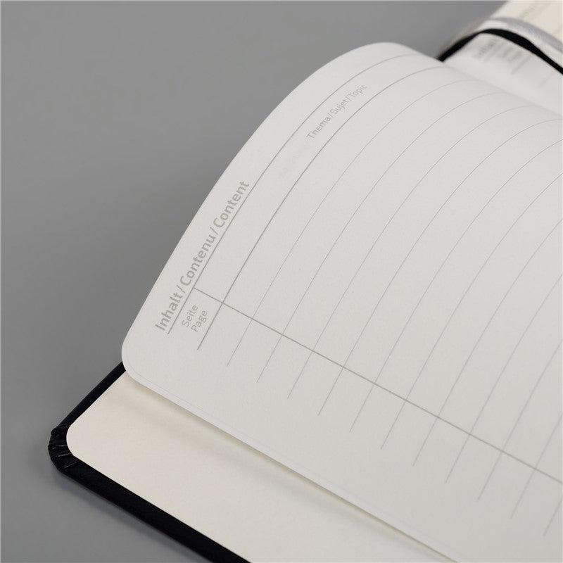 Brunnen Notebook Plain, A6 with Pen Holder, White Cover