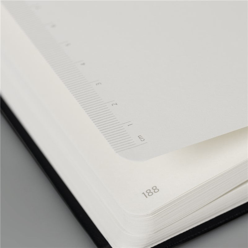 Brunnen Notebook Plain, A6 with Pen Holder, White Cover
