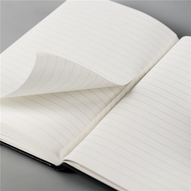 Brunnen Notebook Plain, A6 with Pen Holder, White Cover