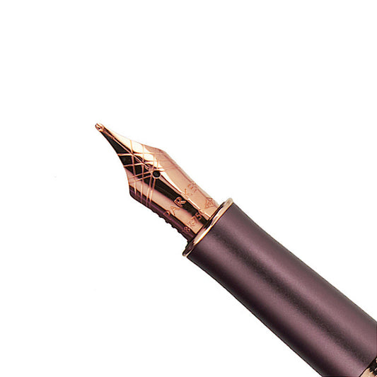 Parker Sonnet 15 Purple Lacquered Front Section 18K Rose Gold Nib