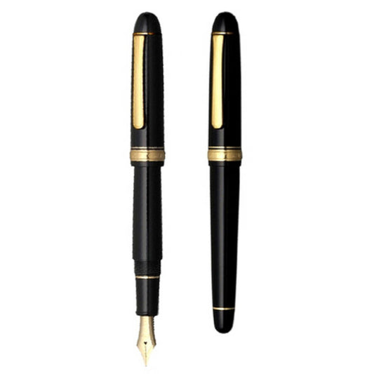 Platinum 3776 Century Black Gold GT. Free Leather Pouch