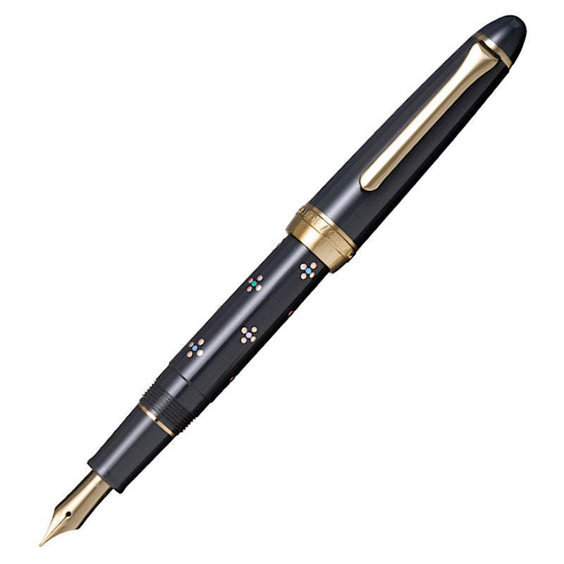 Sailor Classic KO Maki-e Bamboo Mesh Gray Steel Nib  NEW!