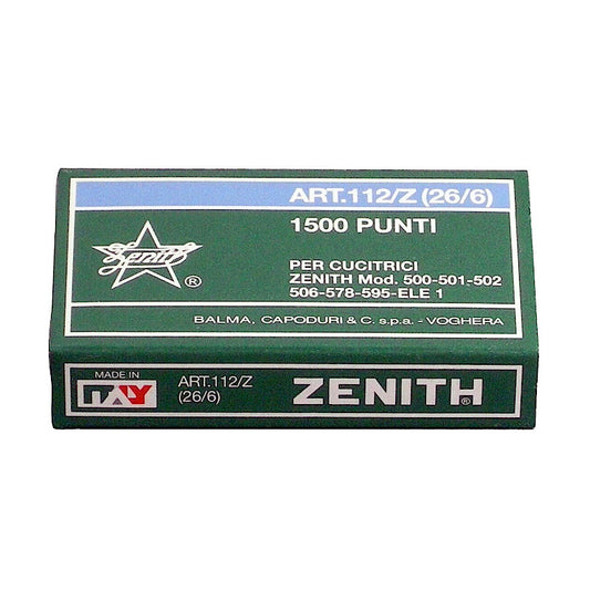 Staples Zenith 112/Z (26/6) Box of 1500 Wires