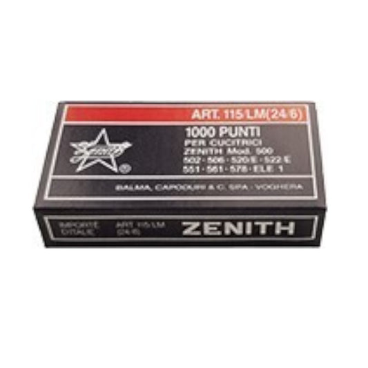 Staples Zenith 115/LM (24/6) Box of 1000 Wires