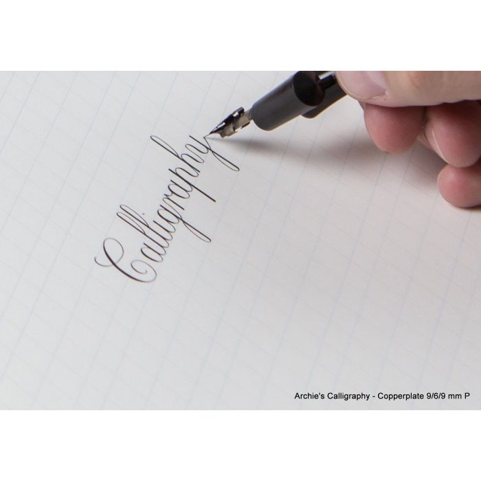 Archie's Calligraphy 9/6/9 Copperplate, Spencerian – A4 Paper Pad (Portrait)