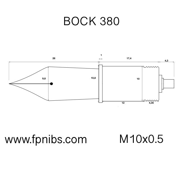 Bock 380 Titanium Nib