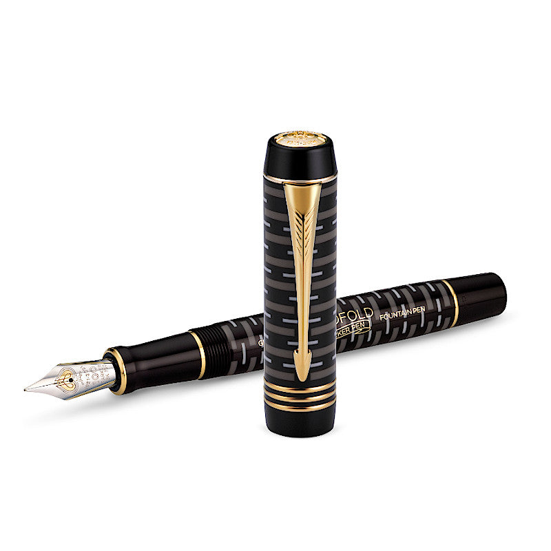 Parker Duofold Limited Edition 100th Anniversary Black, F Tip LAST UNIT!
