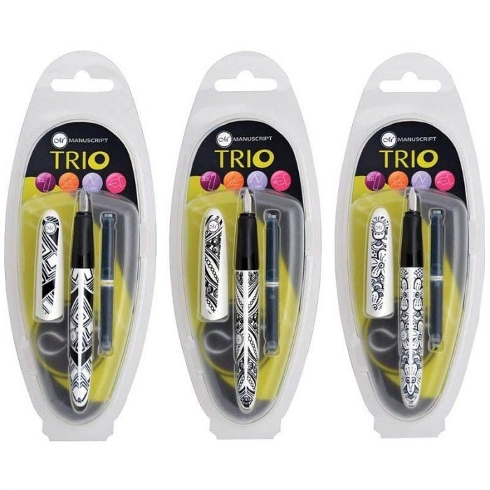 Manuscript TRIO Italic Fountain Pen, Design 1