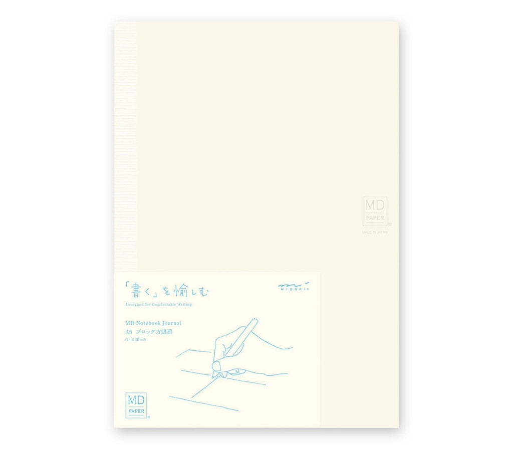 Midori A5 Notebook Journal, Grid Block