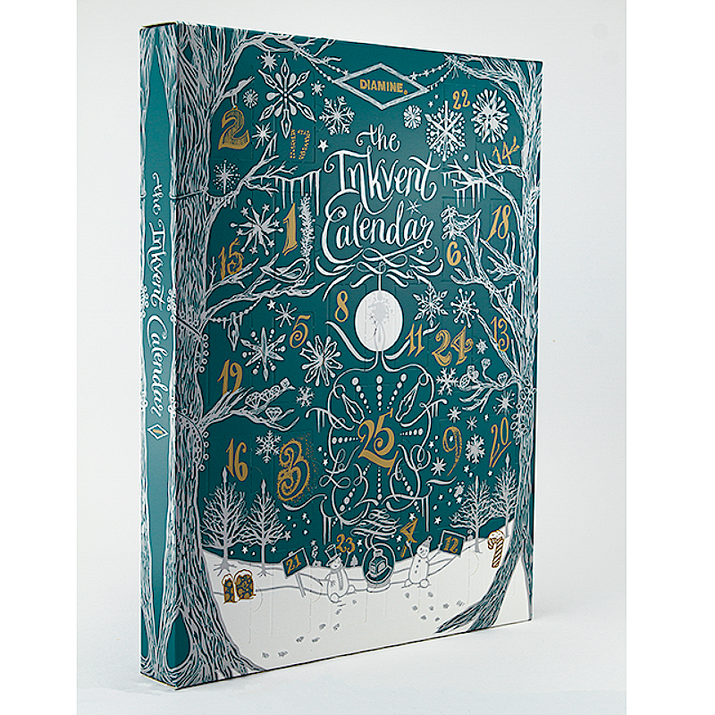 Diamine 2025 Inkvent Calendar, TEAL Edition