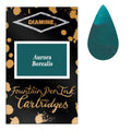 Diamine Cartridges Aurora Borealis Ink, Pack of 18