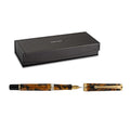DD BERLIN Amber Resin 1920 Gold Trims Fountain Pen