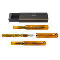 DD POCKET Camel Chrome Plated Trims Fountain Pen  NEW!!