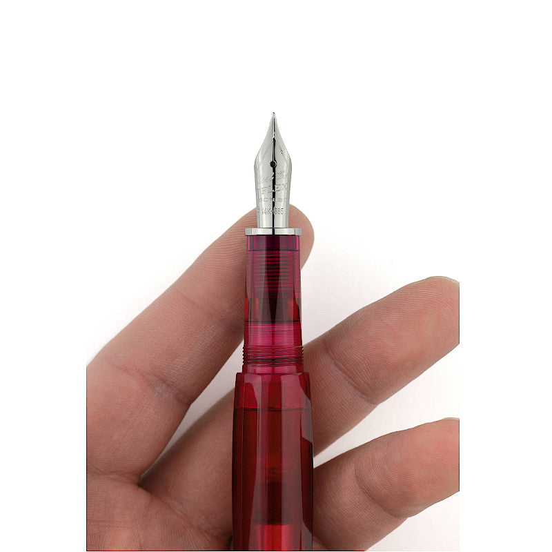 SCRIBO Feel 14k Flexible Nib Ruthenium Ombre Magenta. Limited Edition