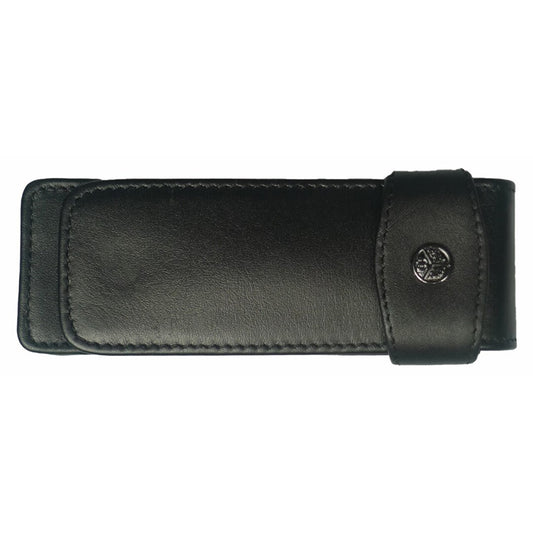 Kaweco double leather pen case, Black long