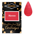 Diamine Cartridges Maroon Ink, Pack of 18