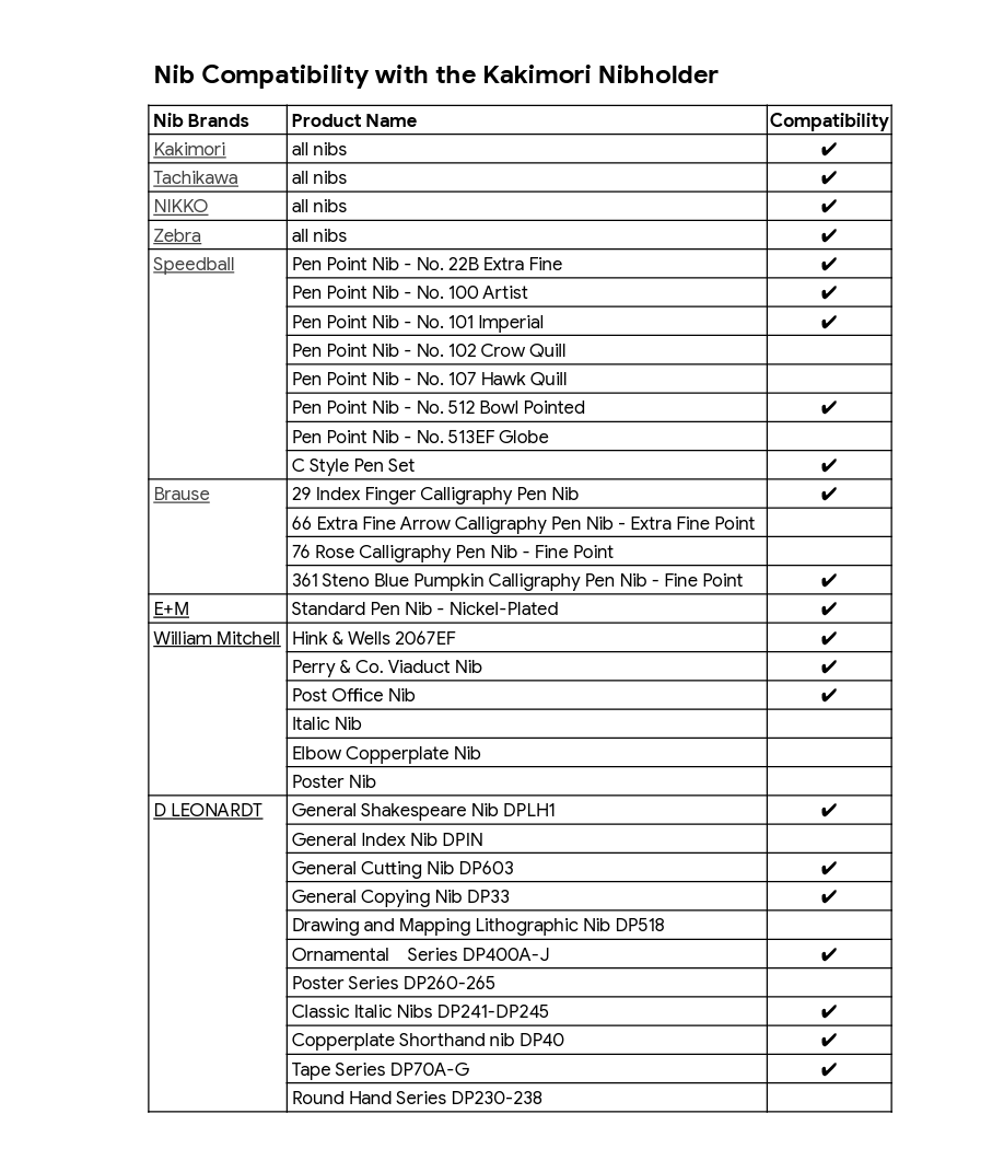 Kakimori Nib Holder Sakura Wood