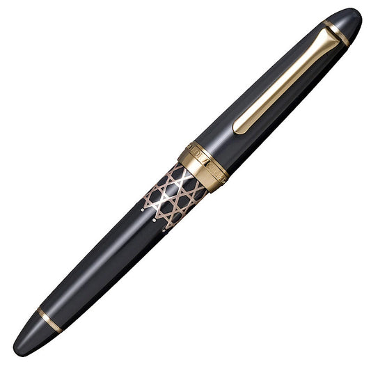 Sailor Classic KO Maki-e Bamboo Mesh Gray Steel Nib  NEW!