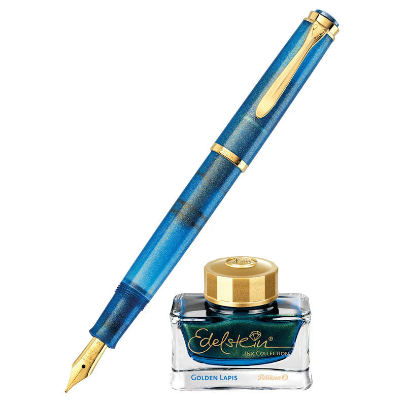 Pelikan Classic M200 Golden Lapis. SET Limited Edition