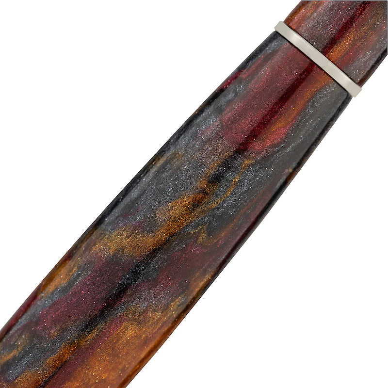 SCRIBO La Dotta 14k Flexible Nib Ruthenium Turrita. Limited Edition