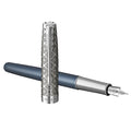 Parker Sonnet Premium Metal & Blue Lacquer CT 18K Nib