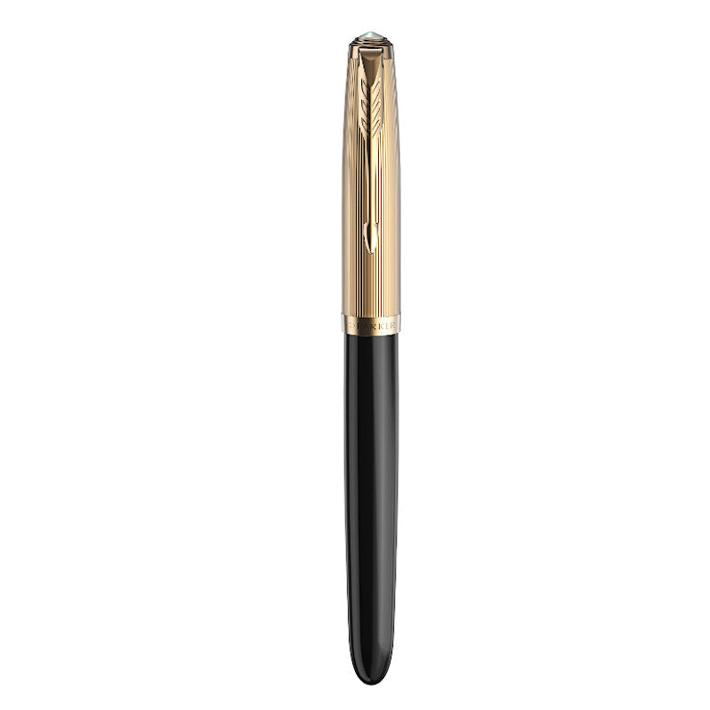 Parker 51 Deluxe Black GT 18k Nib