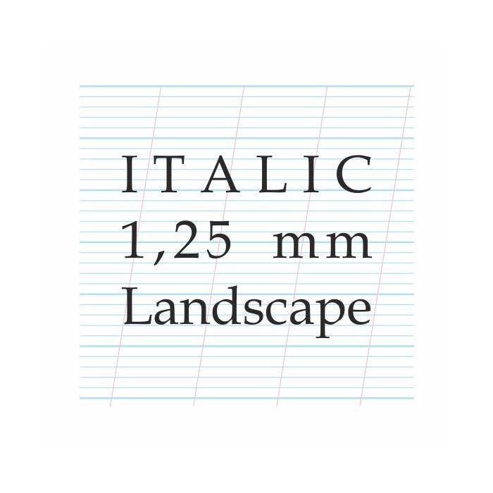 Archie's Calligraphy 1,25 mm Italic – A4 Paper Pad (Landscape)