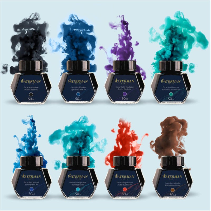 Waterman Ink Bottled 50ml, Inspired Blue