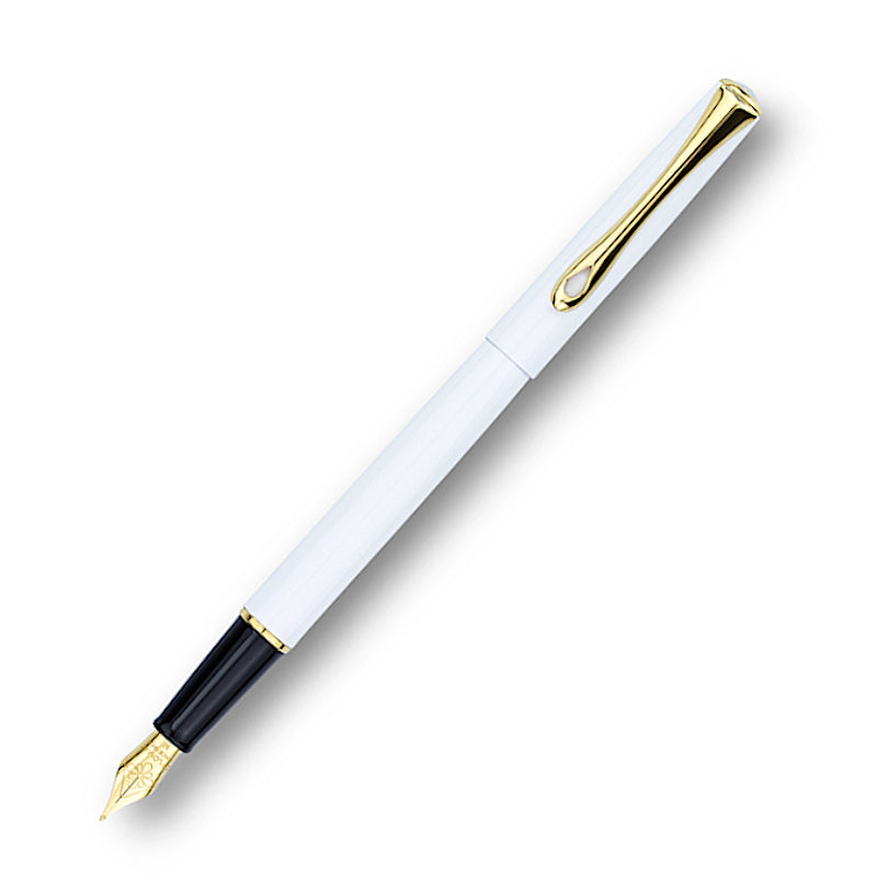 DIPLOMAT TRAVELLER Laquered Snow White Gold GT