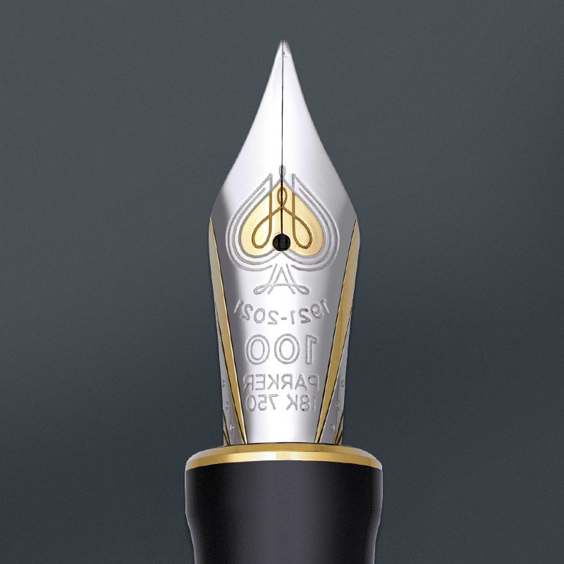 Parker Duofold Limited Edition 100th Anniversary Black, F Tip  LAST UNIT!