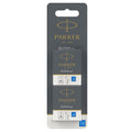 Parker Quink MINI Cartridge, Washable Blue Ink. Pack of 2 x 6