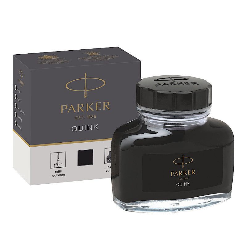 Parker Quink Ink Bottle, Black 57ml