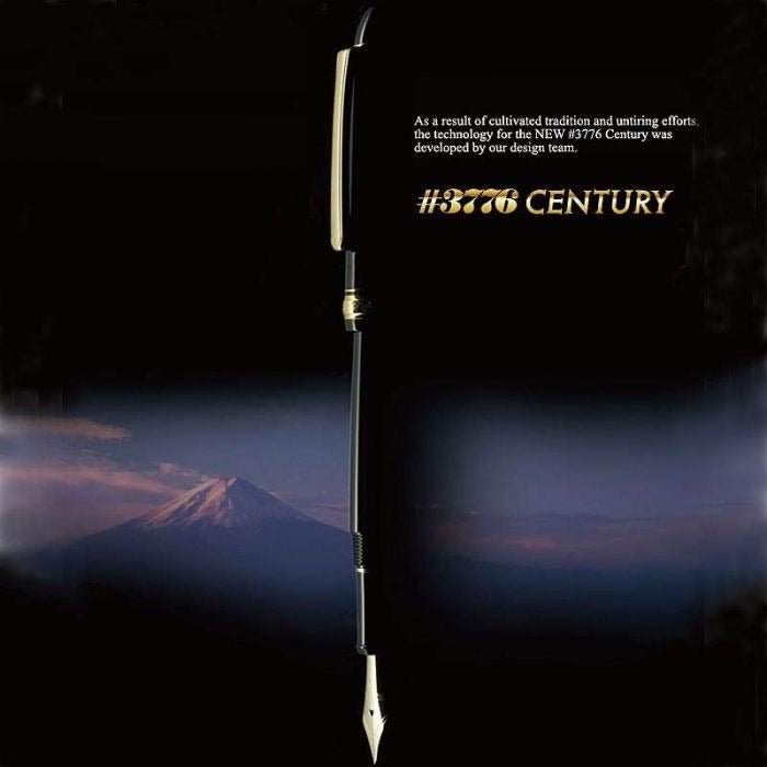 Platinum 3776 Century Black Gold GT. Free Leather Pouch